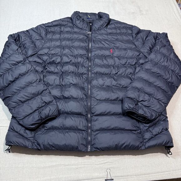 Polo Ralph Lauren The Colden Packable Puffer Jacket Black 2XLT Performance - Picture 1 of 5